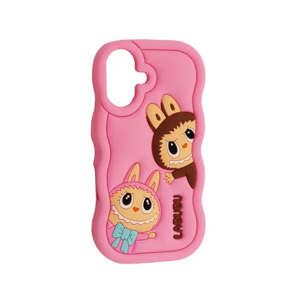 MR4_143846 Чохол labubu case для iphone 16 рожевий 
