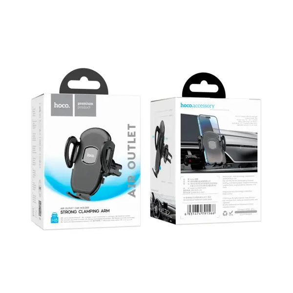 MR4_143678 Автотримач hoco h8 general car holder (air outlet), чорний 