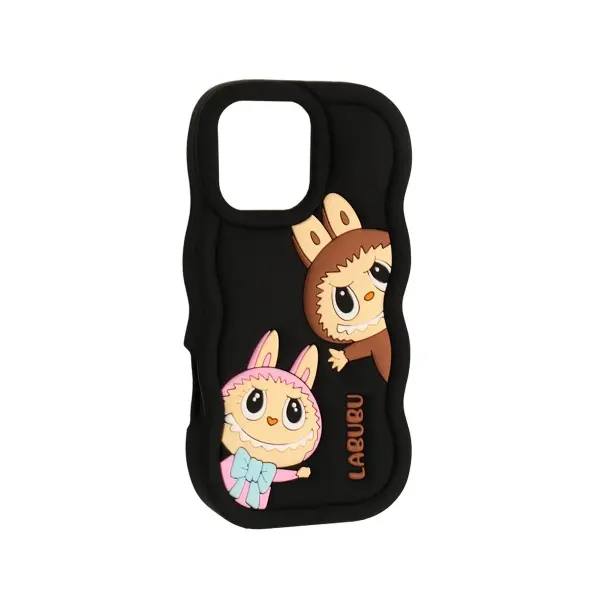 ЧОХОЛ LABUBU CASE ДЛЯ IPHONE 16 PRO, ЧОРНИЙ