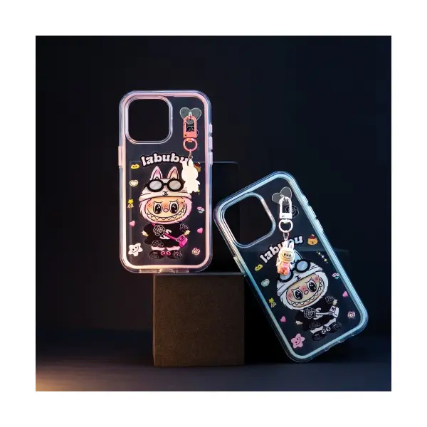 ЧОХОЛ LABUBU (З БРЕЛКОМ) ДЛЯ IPHONE 12 PRO MAX, БІЛИЙ