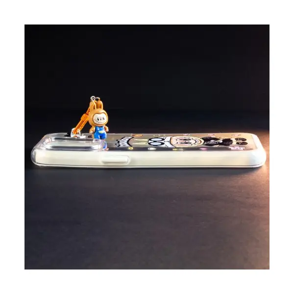 ЧОХОЛ LABUBU (З БРЕЛКОМ) ДЛЯ IPHONE 11 PRO MAX, БІЛИЙ