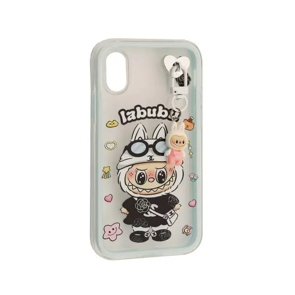 ЧОХОЛ LABUBU (З БРЕЛКОМ) ДЛЯ IPHONE X, XS СИНІЙ