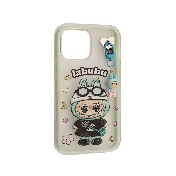 ЧОХОЛ LABUBU (З БРЕЛКОМ) ДЛЯ IPHONE 13 PRO MINT