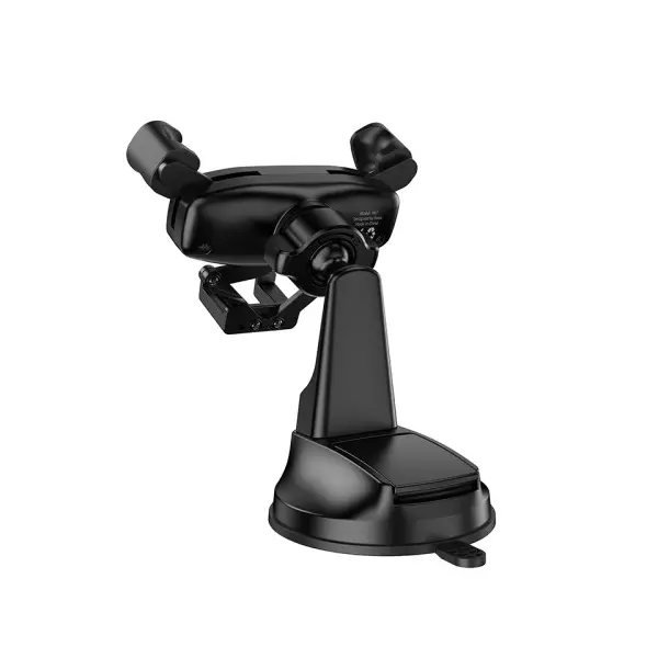 MR4_144054 Автотримач hoco h67 gamble gravity linkage car holder (center console), чорний 