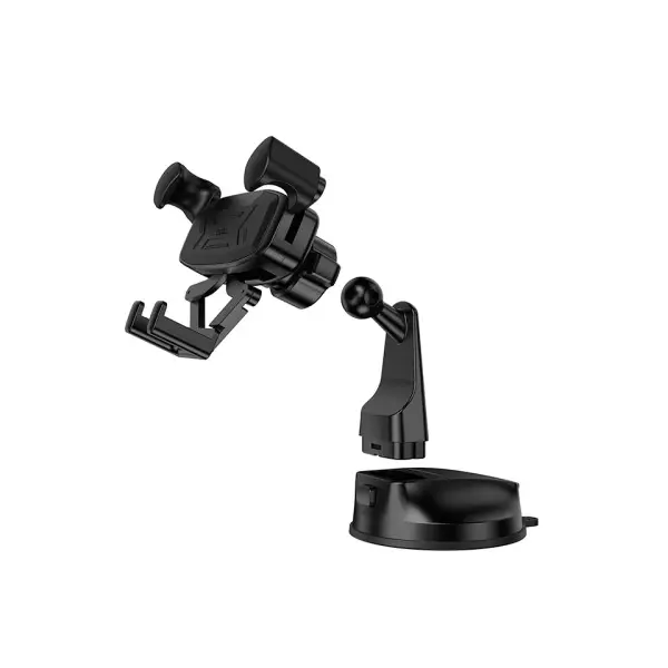 MR4_144054 Автотримач hoco h67 gamble gravity linkage car holder (center console), чорний 