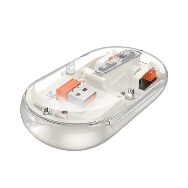КОМПЮТЕРНА МИШКА HOCO GM35 GENERAL DUAL-MODE SILENT WIRELESS MOUSE (BATTERY VERSION), БІЛИЙ