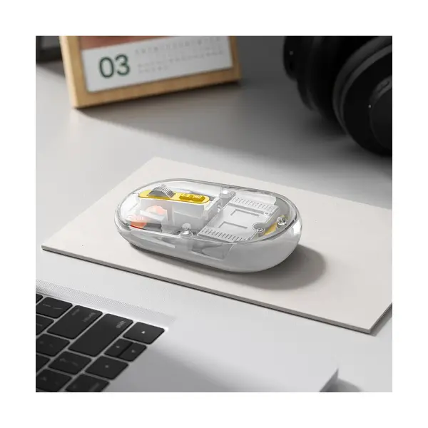 КОМПЮТЕРНА МИШКА HOCO GM35 GENERAL DUAL-MODE SILENT WIRELESS MOUSE (BATTERY VERSION), БІЛИЙ