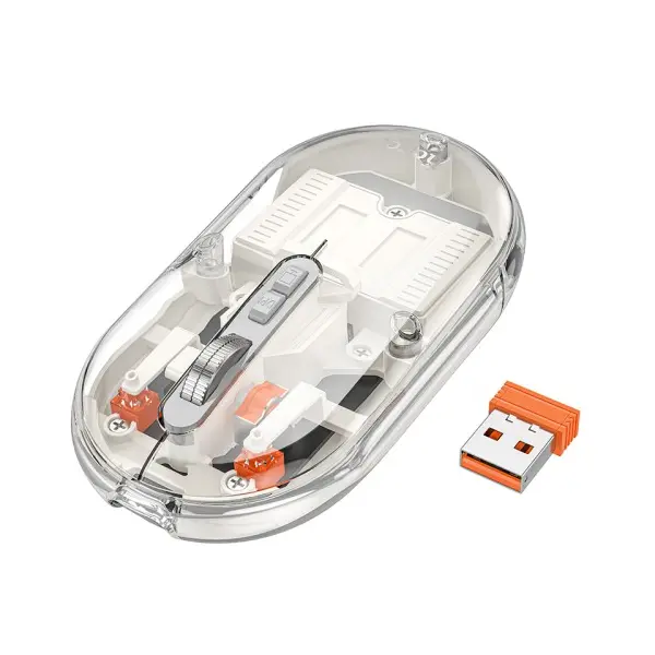 КОМПЮТЕРНА МИШКА HOCO GM35 GENERAL DUAL-MODE SILENT WIRELESS MOUSE (BATTERY VERSION), БІЛИЙ