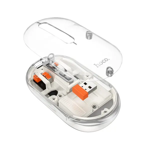 КОМПЮТЕРНА МИШКА HOCO GM35 GENERAL DUAL-MODE SILENT WIRELESS MOUSE (BATTERY VERSION), БІЛИЙ