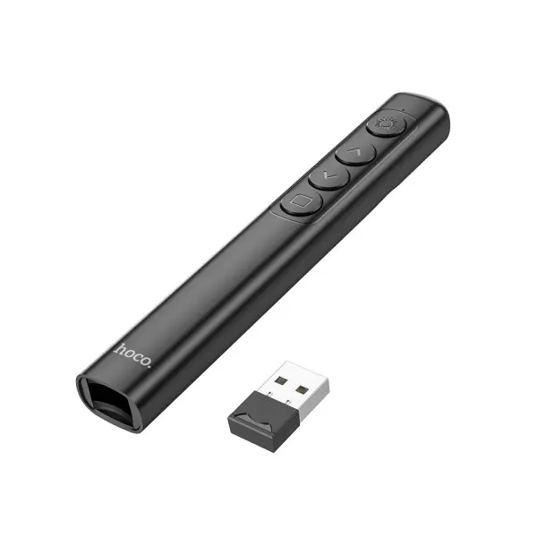 ЛАЗЕРНИЙ ПУЛЬТ HOCO GM200 SMART PPT PAGE TURNING PEN, ЧОРНИЙ