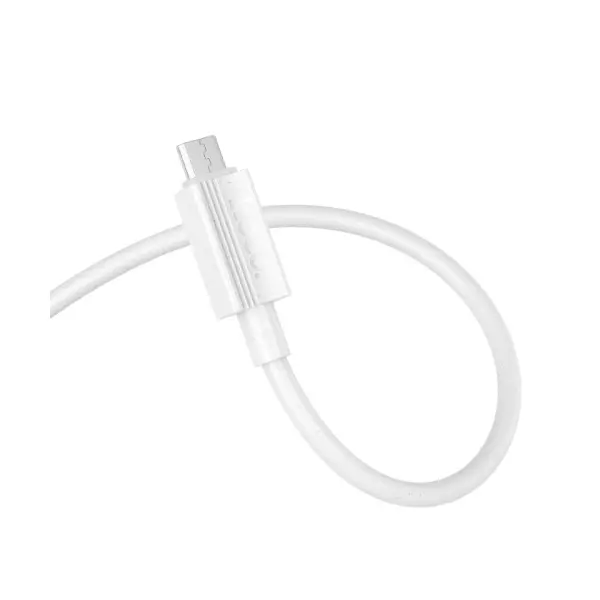 MR4_144025 Кабель hoco x107 favor charging data cable micro 3a, 1m, білий 