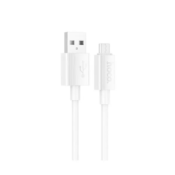 MR4_144025 Кабель hoco x107 favor charging data cable micro 3a, 1m, білий 