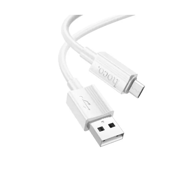 MR4_144025 Кабель hoco x107 favor charging data cable micro 3a, 1m, білий 