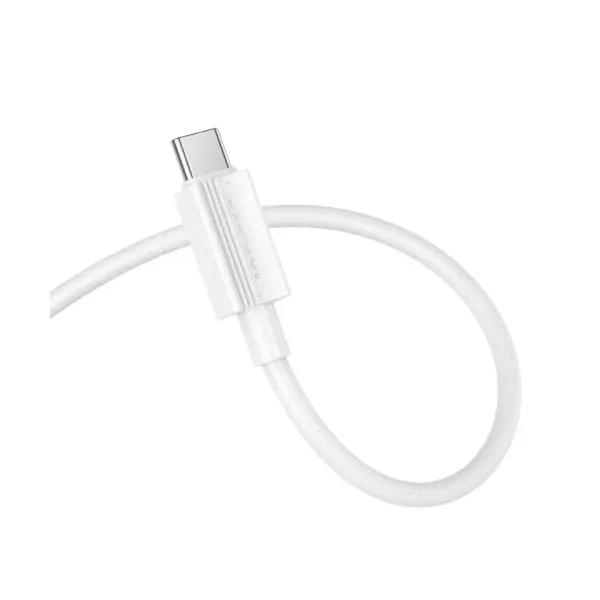 КАБЕЛЬ HOCO X107 FAVOR CHARGING DATA CABLE TYPE-C 3A, 1M, БІЛИЙ