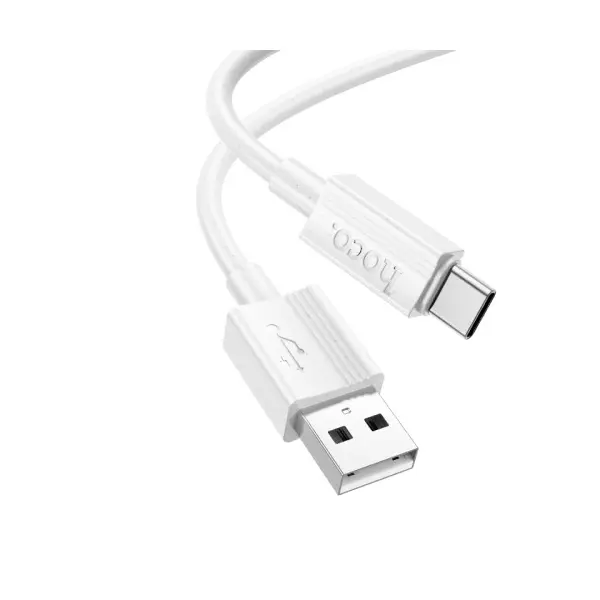 КАБЕЛЬ HOCO X107 FAVOR CHARGING DATA CABLE TYPE-C 3A, 1M, БІЛИЙ
