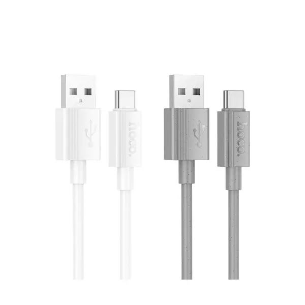 MR4_144027 Кабель hoco x107 favor charging data cable type-c 3a, 1m, білий 