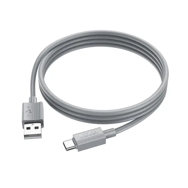 MR4_144028 Кабель hoco x107 favor charging data cable type-c 3a, 1m, сірий 
