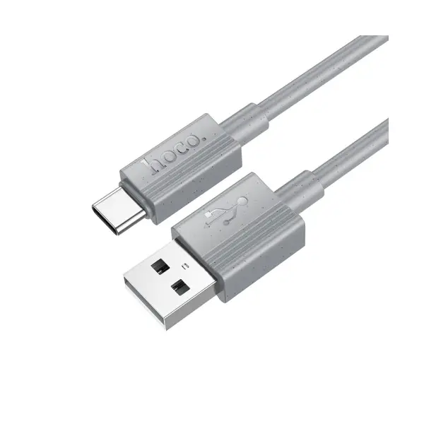 MR4_144028 Кабель hoco x107 favor charging data cable type-c 3a, 1m, сірий 