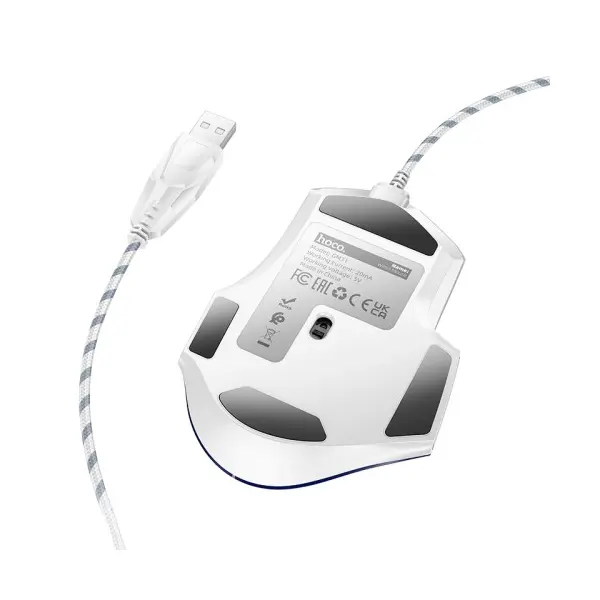 MR4_144033 Компютерна мишка hoco gm31 overlord luminous gaming wired mouse біло-синя 