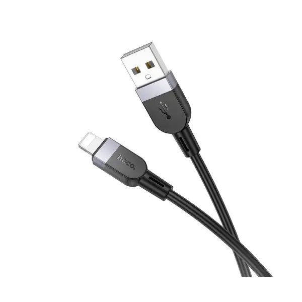 MR4_144041 Кабель hoco x109 energy silicone charging data cable lightning 2a, 1m, чорний 