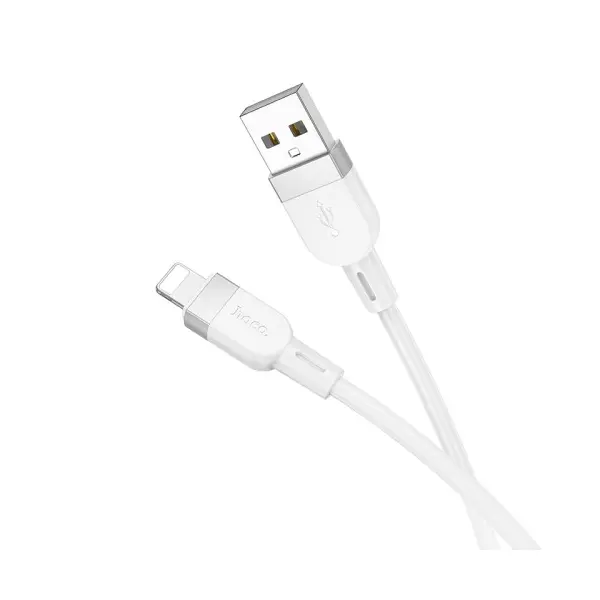 КАБЕЛЬ HOCO X109 ENERGY SILICONE CHARGING DATA CABLE LIGHTNING 2A, 1M, БІЛИЙ