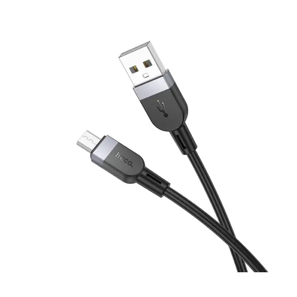 КАБЕЛЬ HOCO X109 ENERGY SILICONE CHARGING DATA CABLE MICRO 2,4A, 1M, ЧОРНИЙ