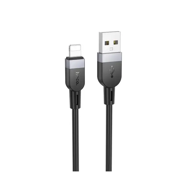 КАБЕЛЬ HOCO X109 ENERGY SILICONE CHARGING DATA CABLE LIGHTNING 2A, 3M, ЧОРНИЙ