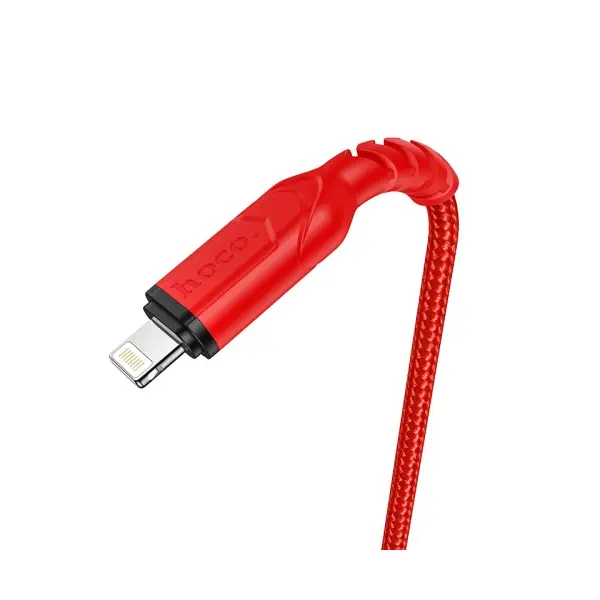 MR4_143972 Кабель hoco x59 victory charging data для lightning 2,4a, 1m, червоний 
