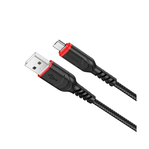 КАБЕЛЬ HOCO X59 VICTORY CHARGING DATA ДЛЯ MICRO 2,4A, 1M, ЧОРНИЙ