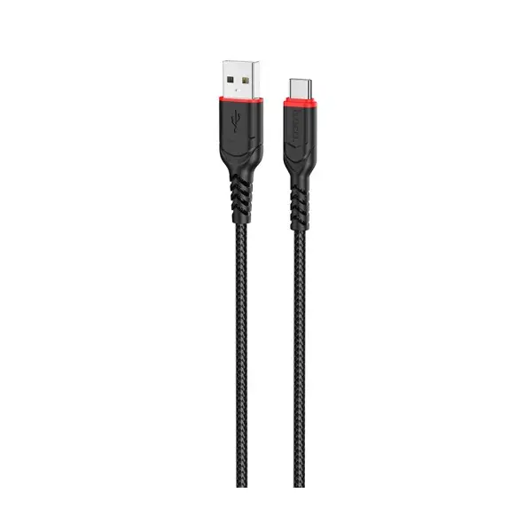 КАБЕЛЬ HOCO X59 VICTORY CHARGING DATA ДЛЯ TYPE-C 3A, 1M, ЧОРНИЙ
