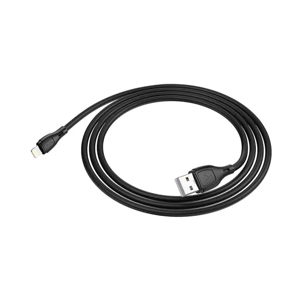 КАБЕЛЬ HOCO X61 ULTIMATE SILICONE ДЛЯ LIGHTNING 2,4A, 1M, ЧОРНИЙ