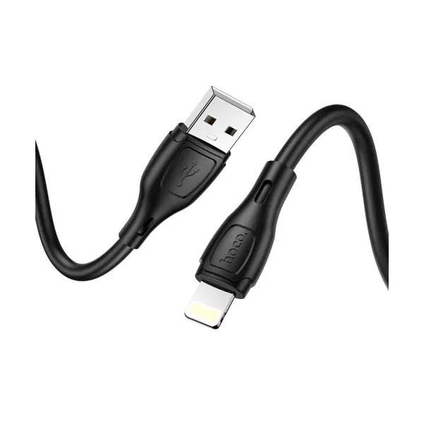 КАБЕЛЬ HOCO X61 ULTIMATE SILICONE ДЛЯ LIGHTNING 2,4A, 1M, ЧОРНИЙ