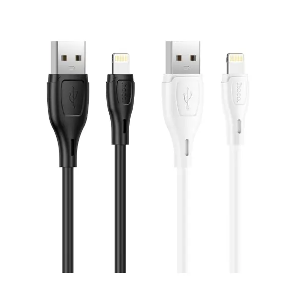 КАБЕЛЬ HOCO X61 ULTIMATE SILICONE ДЛЯ LIGHTNING 2,4A, 1M, ЧОРНИЙ