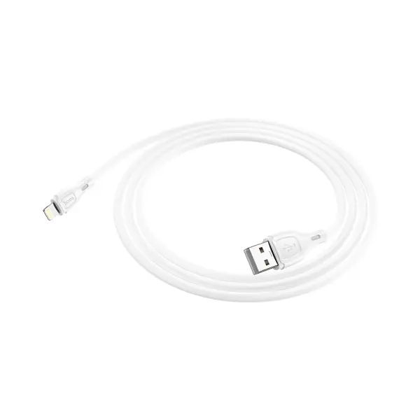 КАБЕЛЬ HOCO X61 ULTIMATE SILICONE ДЛЯ LIGHTNING 2,4A, 1M, БІЛИЙ