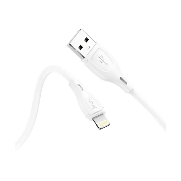 КАБЕЛЬ HOCO X61 ULTIMATE SILICONE ДЛЯ LIGHTNING 2,4A, 1M, БІЛИЙ