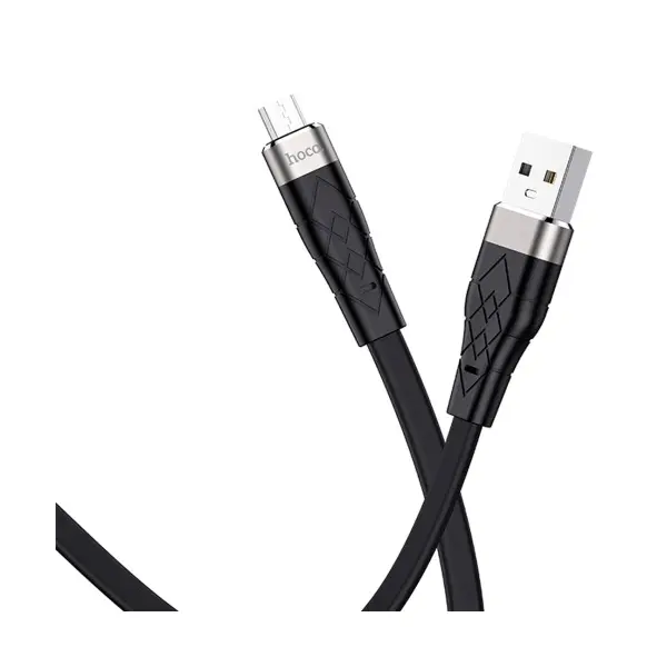 MR4_143969 Кабель hoco x53 ange silicone charging data для micro 2,4a, 1m, чорний 