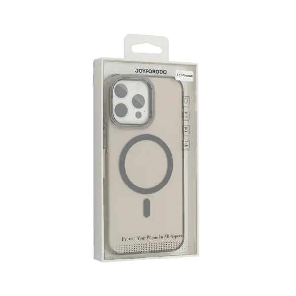 ЧОХОЛ SILVER SHIELD MAGSAFE ДЛЯ IPHONE 17 PRO MAX TRANSPARENT ПОМАРАНЧЕВИЙ