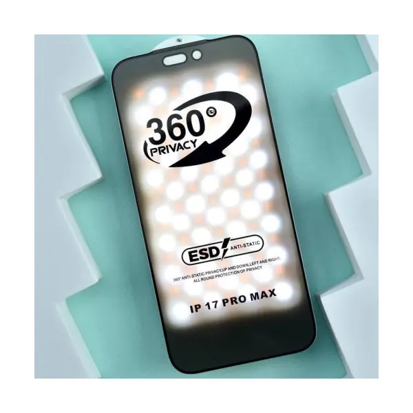 ЗАХИСНЕ СКЛО PRIVACY ANTI-STATIC 360 ДЛЯ IPHONE 17 AIR (ТЕХ. ПАК)