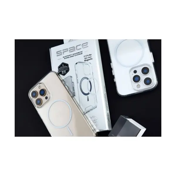 ЧОХОЛ SPACE SLIM MAGSAFE DROP PROTECTION ORIGINAL ДЛЯ IPHONE 16 TRANSPARENT