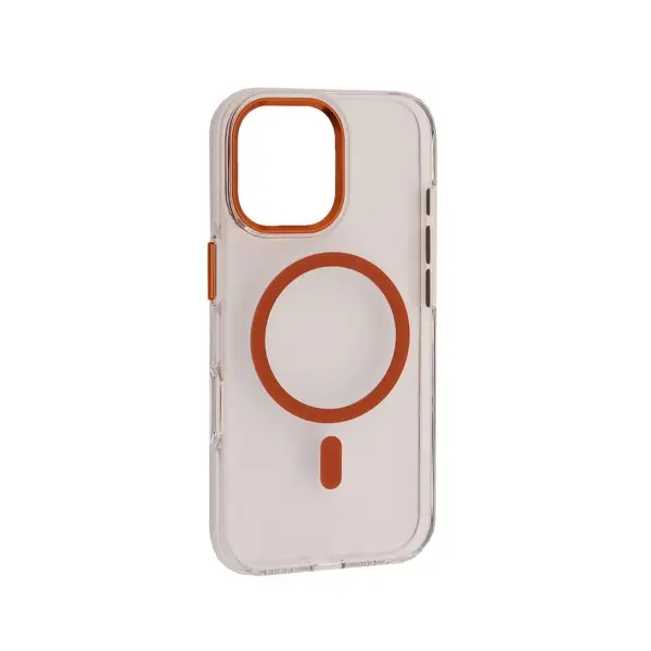 MR4_144271 Чохол silver shield magsafe для iphone 17 transparent помаранчевий 