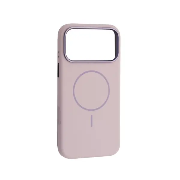 ЧОХОЛ LIQUID SILICONE CASE METAL CAMERA MAGSAFE ДЛЯ IPHONE 17 PRO MAX MORANDI ПУРПУРОВИЙ