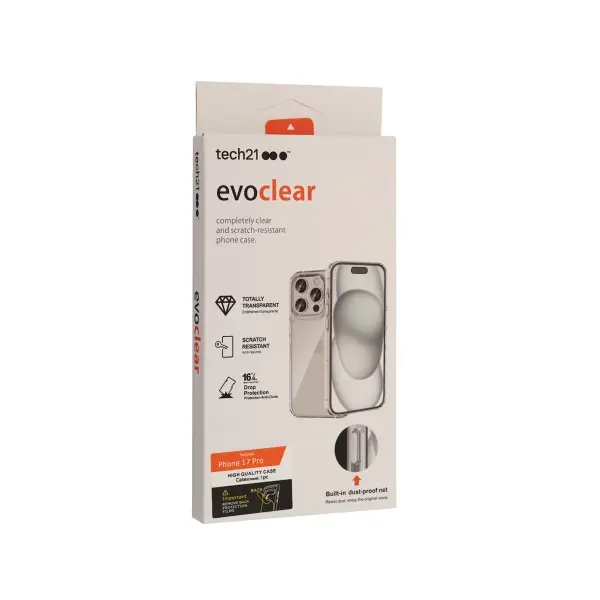ЧОХОЛ EVO CLEAR CASE ДЛЯ IPHONE 17 PRO TRANSPARENT
