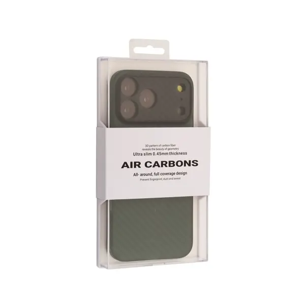ЧОХОЛ KZDOO AIR CARBONE ДЛЯ IPHONE 17 PRO ЗЕЛЕНИЙ