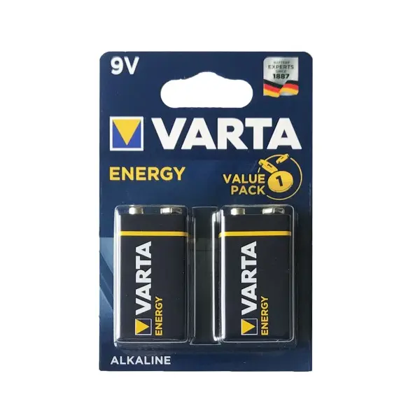 MR4_144225 Батарейка varta energy 6f22 blister 2 (2, 20, 100), (9745) 