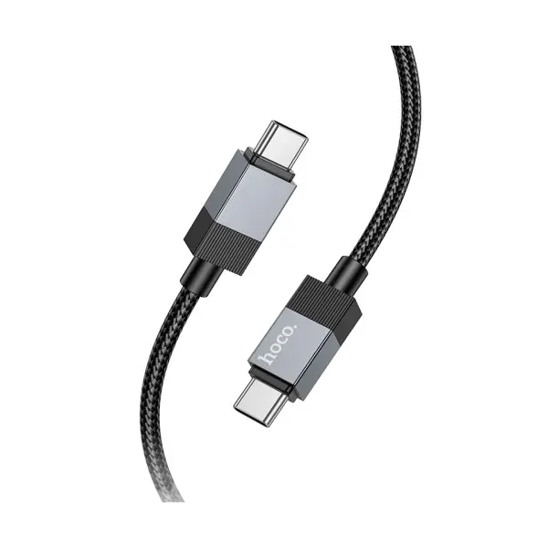 КАБЕЛЬ PD HOCO X110 HONORIFIC 60W CHARGING DATA CABLE TYPE-C TO TYPE-C 1M, ЧОРНИЙ