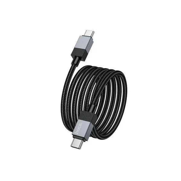КАБЕЛЬ PD HOCO X110 HONORIFIC 60W CHARGING DATA CABLE TYPE-C TO TYPE-C 1M, ЧОРНИЙ