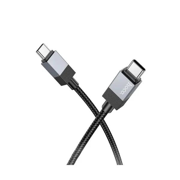 КАБЕЛЬ PD HOCO X110 HONORIFIC 60W CHARGING DATA CABLE TYPE-C TO TYPE-C 1M, ЧОРНИЙ