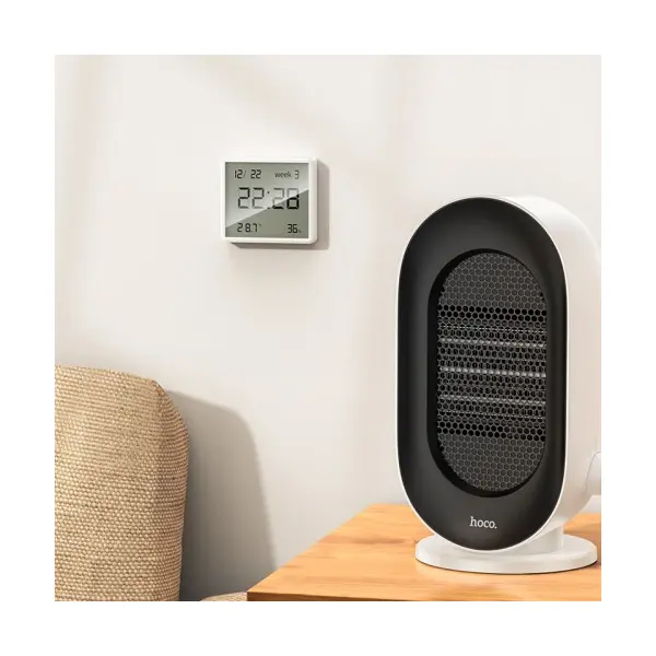 MR4_144371 Електронний годинник hoco hx41 indoor electronic clock with hygrothermometer, білий 