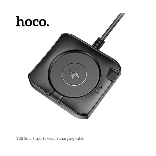 КАБЕЛЬ МАГНІТНИЙ ДЛЯ HOCO Y28 SMART SPORTS WATCH CHARGING CABLE, ЧОРНИЙ