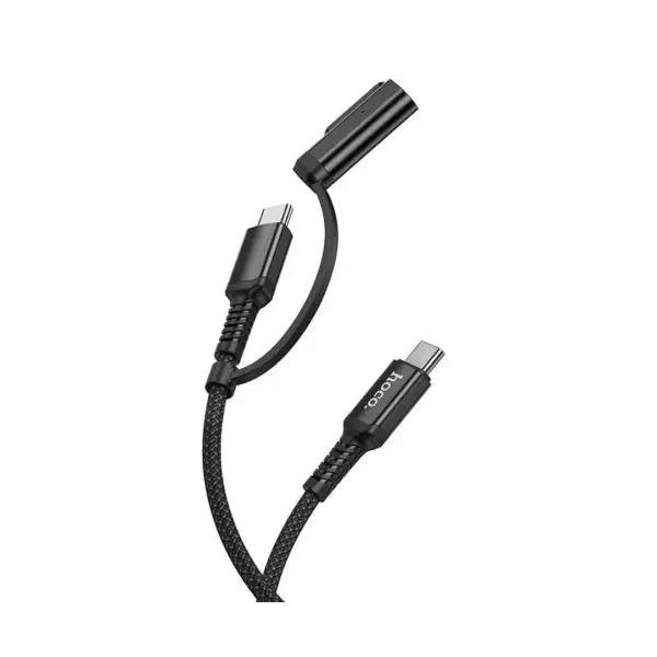 MR4_144070 Кабель pd hoco u142 2in1 magnetic c to c 240w (48v, 5a), type-c to magsafe3 140w (28v, 5a), чорний 